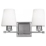 Feissï¿½ 2-Bulb Vanity Light in Nickel