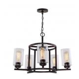 DSI 5-Bulb Chandelier in Black