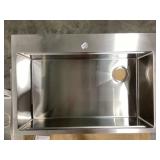 33" x 22" Top-Mount Single Bowl SS Sink