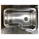 33" x 22" Offset Single Bowl Stainless Steel Sink
