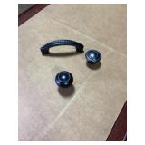 Mix Cabinet Pulls & Knobs in Gun Metal x 53pcs