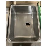 25" x 19" Single Bowl Undermount SS Sink x 2