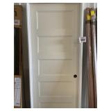 30" x 80" LH 5-Panel Primed White Interior Door