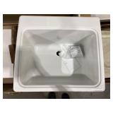 25" x 22" Composite Utility Sink in White