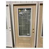 36" LH 3/4 Lite Fiberglass Exterior Door