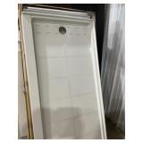 60" x 30" RH Shower Base in White