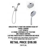 Kohler Multi-Function Shower Head Kit