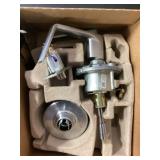 Keyed Lever Door and Latch Kit in Satin Nickel
