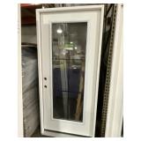 36" x 80" RH Full-View FG Exterior Door in White