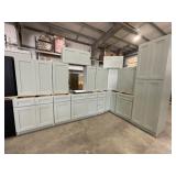 15Pc 36" Fresh Sage Shaker Silvercreek Kitchen