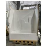 59" x 74" RH Fiberglass Shower/Tub Surround
