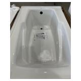 60" x 36" LH Drop-In Bathtub in White