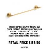 Kohler 18" Decorative Towel Bar