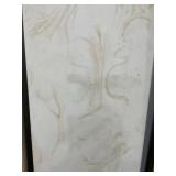 67" x 22" White/Beige Formica Island Countertop