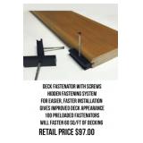 Deck Fasteners with Screws