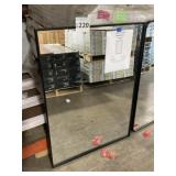 30" x 40" Monet Mirror with Black Frame