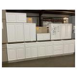 11Pc 36" Newport White Kitchen Set