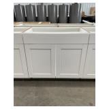36" Shaker Sink Base Cabinet in White x 4