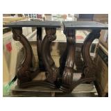 Box of (2) 20" x 16" Pedestal 3-Leg Table Bases