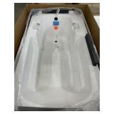 60" x 32" Drop-In 6-Jet Bathtub in White