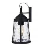 Quoizelï¿½ Amara 1-Bulb Wall Lantern in Black x 2