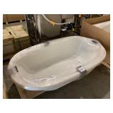 74" x 44" Studio Dual Oval White Drop In Tub