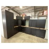 15Pc 36" Midnight Black Shaker Silvercreek Kitchen