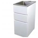 RTA 15" x 22" White Metal Laundry Cabinet