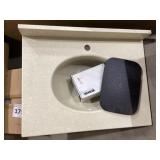 25" x 19" Single Bowl Vanity Top in Sandtone
