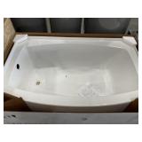Kohler 60" x 37" LH Bathtub in Gloss White w Apron