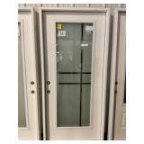 36" RH Full Lite Fiberglass Exterior Door