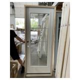 32" x 80" RH Full-View Steel Exterior Door-White