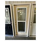 36" RH Full Lite Fiberglass Exterior Door