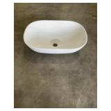 Aquabella 19-3/4"L XL Rectangle Sink in White