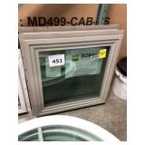 23.5" x 23.5" Sandstone Vinyl Fixed Window x 2
