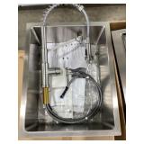 All-In-One 23" x 18" Undermount SS Sink w Faucet