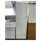 24" x 80" White Shaker Pantry Cabinet