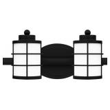 Quoizelï¿½ 2-Bulb Vanity Light in Black x 4