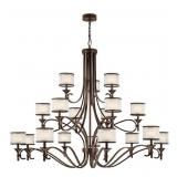 Kichlerï¿½ 18-Bulb Grand Chandelier in Bronze