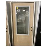 36" LH 3/4 Lite Fiberglass Exterior Door