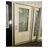 36" RH 3/4 Lite Fiberglass Exterior Door