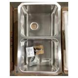 31" x 18" Undermount Double Bowl SS Sink