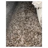 12 x 13.6 Brown Calico Plush Carpet x 162SF