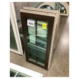17.5" x 35.5" Brown Fixed Window x 2