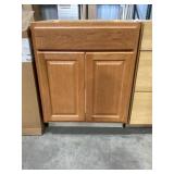 26" x 24" Sink Base Cabinet in Walnut