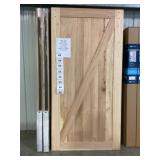 42" x 84" White Cedar Z-Style BarnDoor w/ Hardware