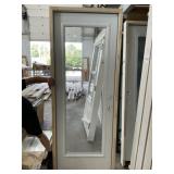 30" x 80" LH Full-View Steel Exterior Door-White