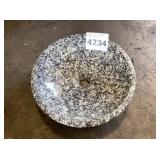 14-3/4" Round Polished Marble Sink