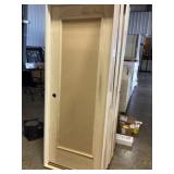 30" x 77" RH Poplar 1-Panel Interior Door