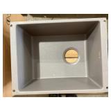 18" x 14" Single Bowl Siligrant Sink in Gray